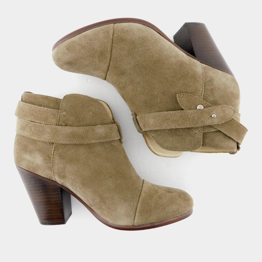 Unworn Rag&Bone Taupe Strap Block Heel Bootie 38.5 - image 4